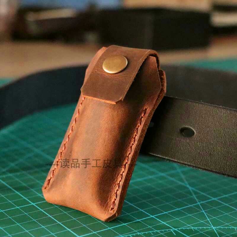 Xiaomi Fire Natolon Tool Clips Special Head Layer Pure Coal Leather Cover Multifunctional Prangers Outdoor Protection Set