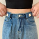 Lazy Belt Women's Waist Jeans ແອວຂະຫນາດໃຫຍ່ປ່ຽນເປັນແອວຂະຫນາດນ້ອຍ Tightening Artifact Elastic ປັບສາຍແອວເບິ່ງບໍ່ເຫັນ