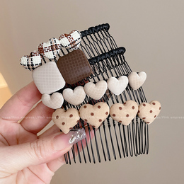 Girl's shredded hair finishing artifact Little girl inserted comb girl forehead Liu Hai combing baby hair clamp hair cavity