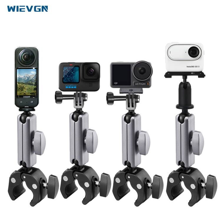 Suitable for 360 Panoramic Action Camera Insta360X5 Bicycle Motorcycle Mount Insta Go3 Handlebar Mount 360X4 Shadow Stone 360X3 Accessories Gopro Cycling Mount Dji