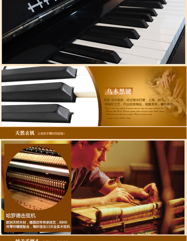 Đàn piano Đức Harold H-5 sê-ri thẳng đứng Trẻ em dạy học cao cấp chuyên nghiệp chơi đàn piano 88 phím đàn dương cầm