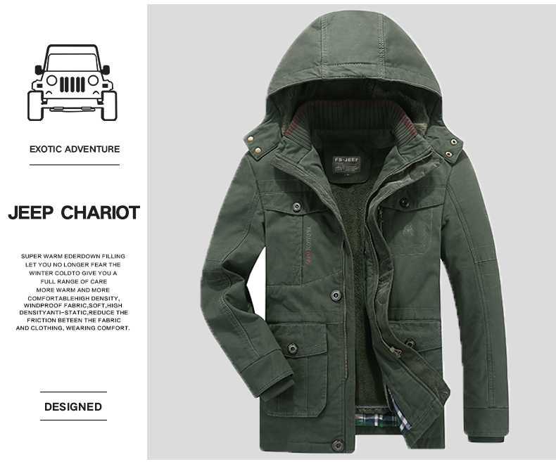 Blouson chaud pour homme JEEP CHARIOT  JEEP CHAR en Coton - Ref 3112926 Image 57