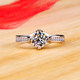 Imported diamond ring jewelry one carat pt950 with certificate
