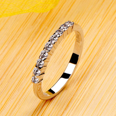 Moissanite diamond ring, high-end simulation diamond ring, jewelry fashion first diamond ring, wedding ring with certificate 9135