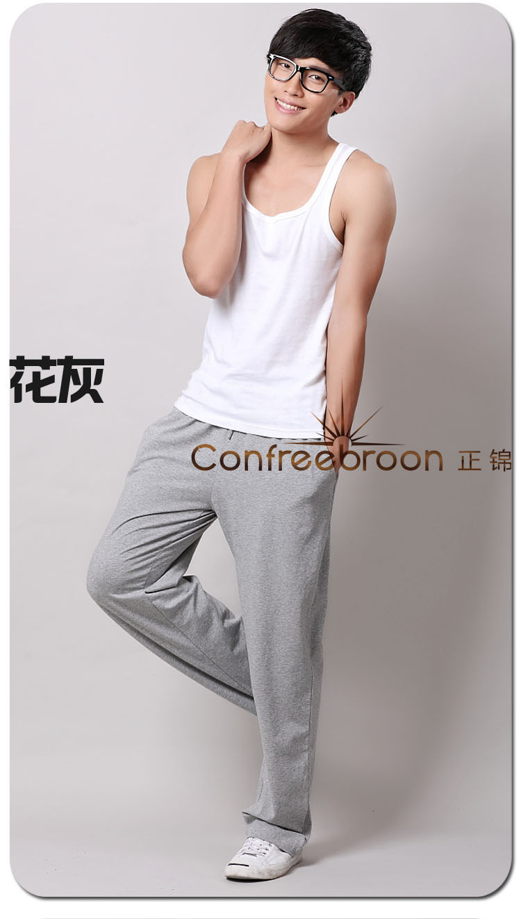 Trịnh Jinchunqiu mùa hè nam modal nhà quần cotton mỏng kích thước lớn quần sống lỏng quần nam ngủ giản dị quần mặc nhà unisex