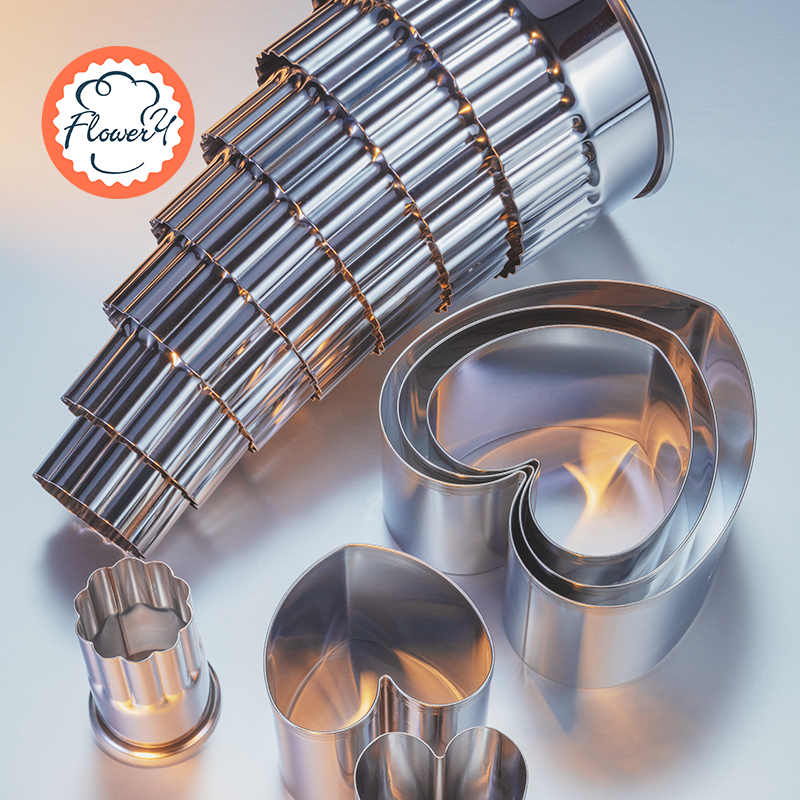Wind and Japan Lifacial Divider stainless steel round heart-shaped cut suit baking tool biscuit bread press die