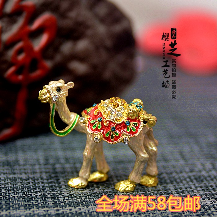 Xinjiang Russian tin metal small camel characteristic ornaments gift gifts National style tourism commemorative gifts