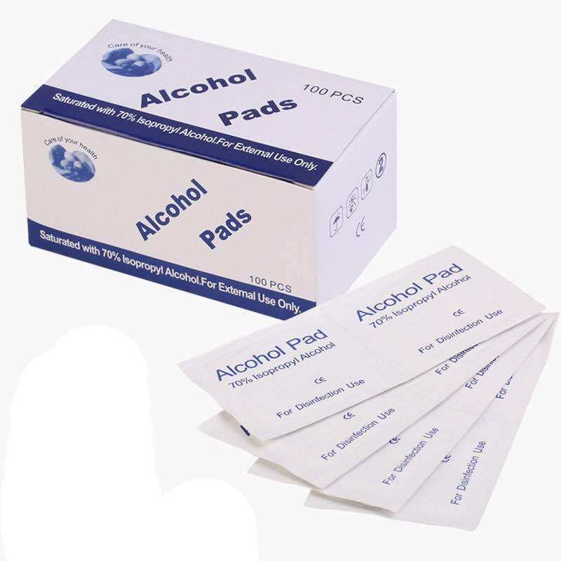 Buy two send one mobile phone protective film disposable alcohol packet screen wipe paper tape special cleaning paper alcohol sheet