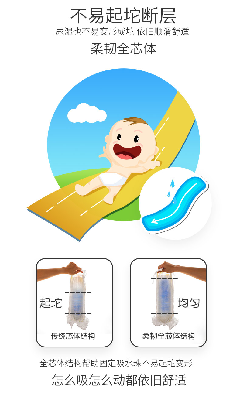 Tã giấy siêu mỏng cho bé bằng vải thun thoáng khí cho nam và nữ tã dán bobby