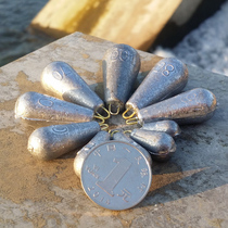 Fishing Raft Fishing Sea Rod Lead Pendant With Ring Willow Leaf Lettering With Water Drop Fish Pendant Lead Pendant Without Injury Line Explosion Hook String Hook