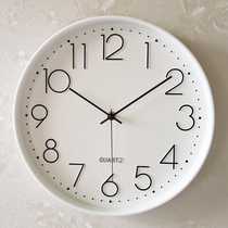 Psychological room silent clock Silent watch wall clock Living room modern simple atmosphere fashion round creative wall hanging quartz clock