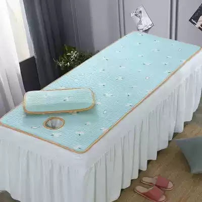 Beauty bed mattress beauty bed mat mat latex mat with hole massage bed summer special mat can be washed by water washing machine