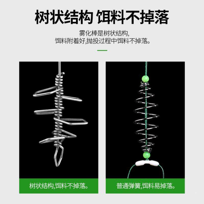 Silver carp bighead line new hand rod fishing silver carp bighead fishing group floating fishing hand rod set sub-line double hook tied finished spring fish