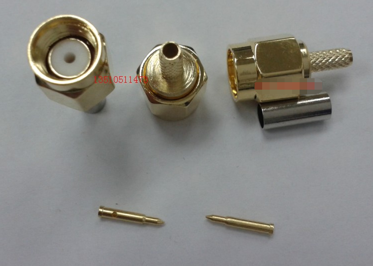 RF RF SMA-J-1 5 coaxial 50 ohm connector high frequency SMA male 2 4G antenna inner screw inner needle plug