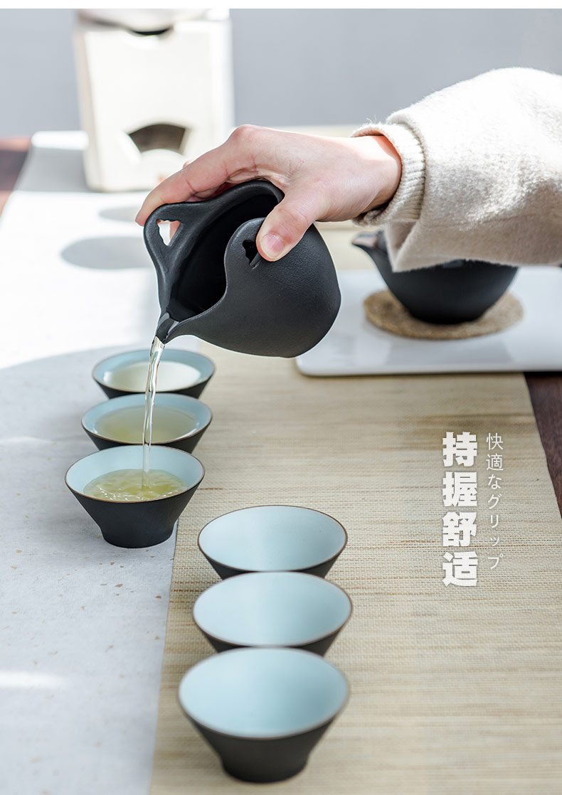 British ceramic tea set office of Chinese style hand grasp pot of modern home a whole set of kung fu tea tea cups