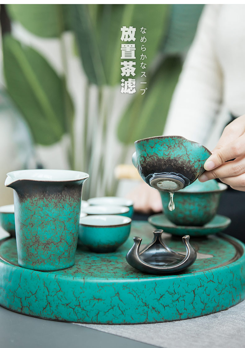 British kung fu tea set suit restoring ancient ways is a complete set of ceramic teapot suit household dry tea tea set tea table