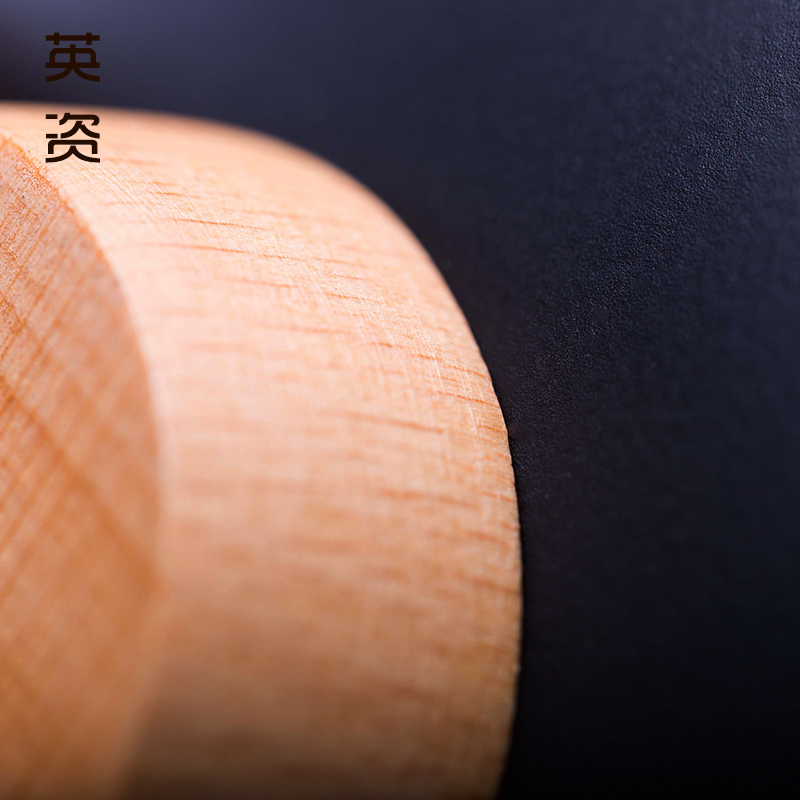 Tea cups a round cup mat kung fu Tea cup pad insulation saucer creative real wood saucer Japanese Tea accessories