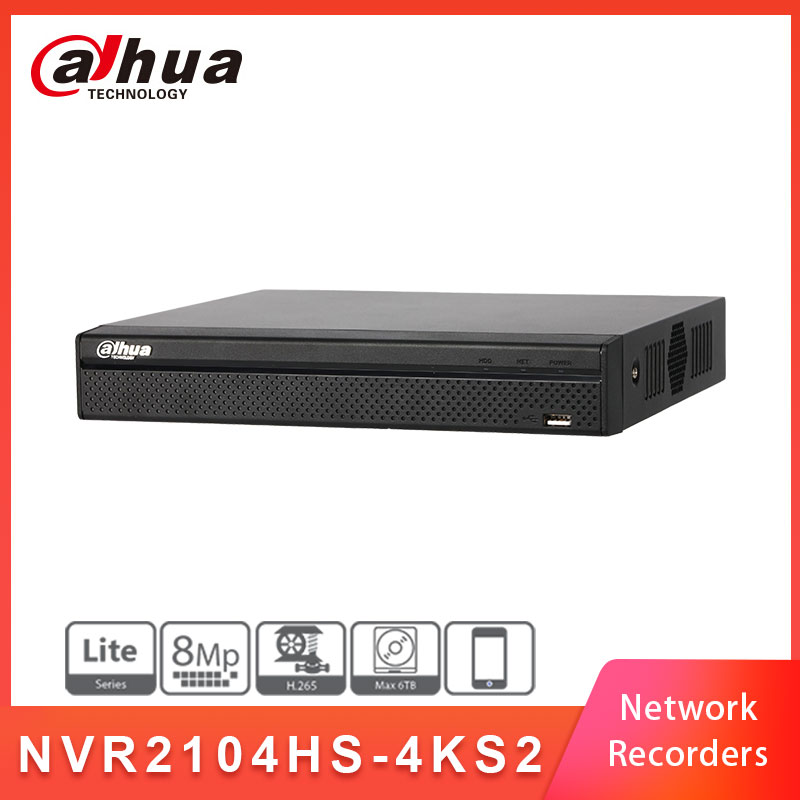 Dahua dahua overseas English version NVR2104HS-4KS2 H 265 Internet film video recording machine 4 paths