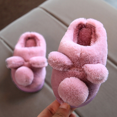 【颜值高全尺寸同价】秋冬儿童超萌棉拖鞋