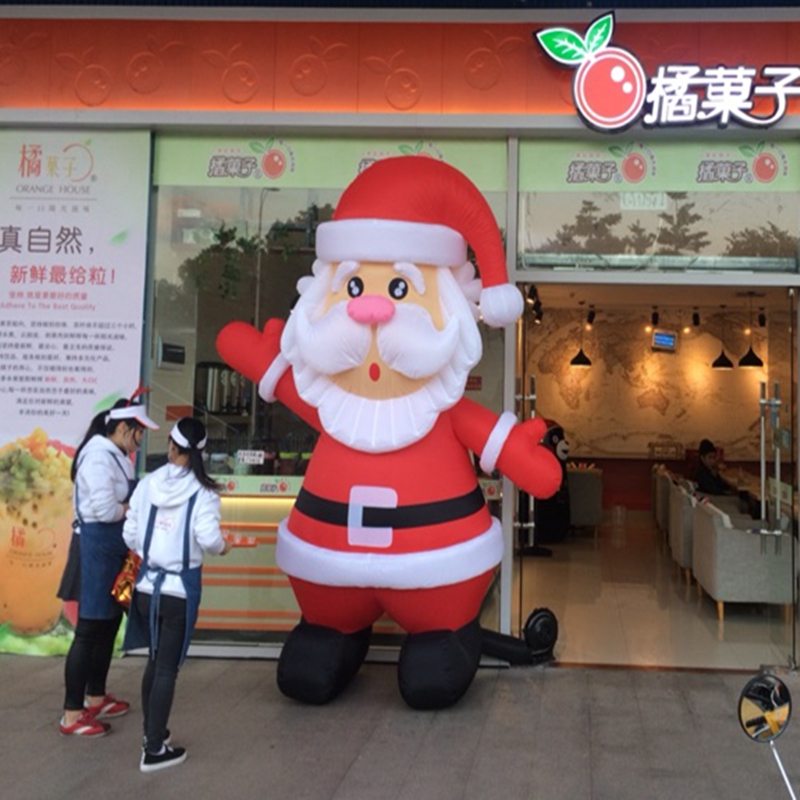 Large inflatable Santa climbing wall air mold arch outdoor decoration Luminous Christmas Tree Snowman cartoon model