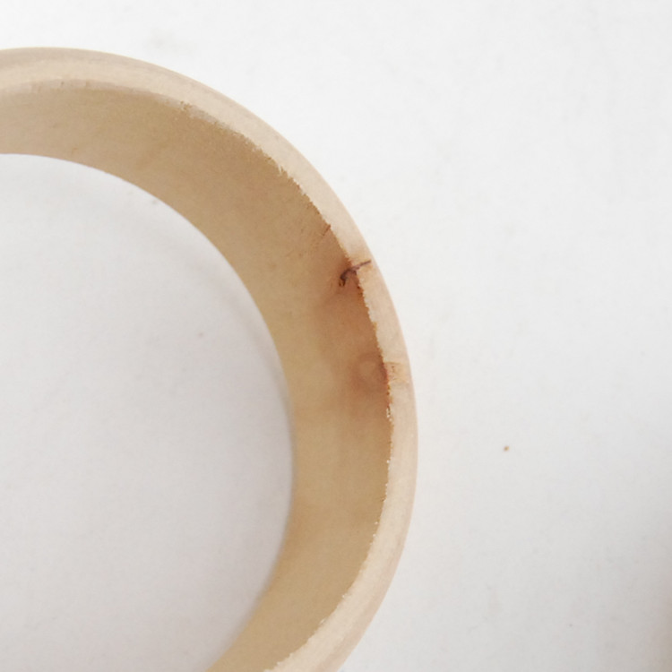 Ưu đãi đặc biệt 瑕疵 giải phóng mặt bằng rộng 2.2cm đường kính trong 6 vòng đeo tay bằng gỗ lốp lớn sơn mài vật liệu thực hành vòng tay gỗ vòng tay đôi