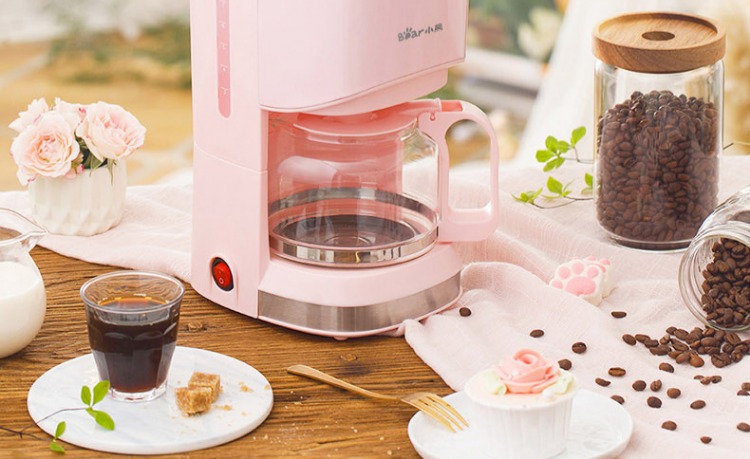 Máy pha cà phê gấu / gấu KFJ-A07V1 tự động máy pha trà nhỏ giọt của Mỹ cách nhiệt đa chức năng máy cafe