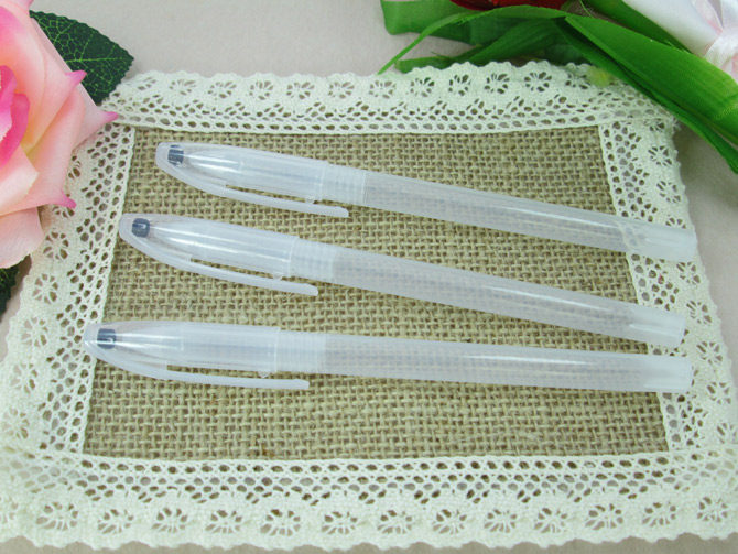 Miao embroidery cross stitch water-soluble refill matching pen shell Transparent pen shell Pen holder Empty pen shell 0 3 yuan