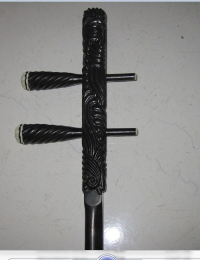 Ebony water pattern head Erhu rod Yuehu rod High Hu rod send piano shaft Musical instrument accessories 
