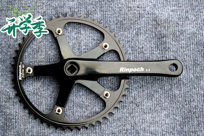 RINPOCH 1.1 Dead Flying Teech Disk 48T 49T Aluminum Alloy Square Hole Central Axis Dead Flying Racing Teech Disk Crank