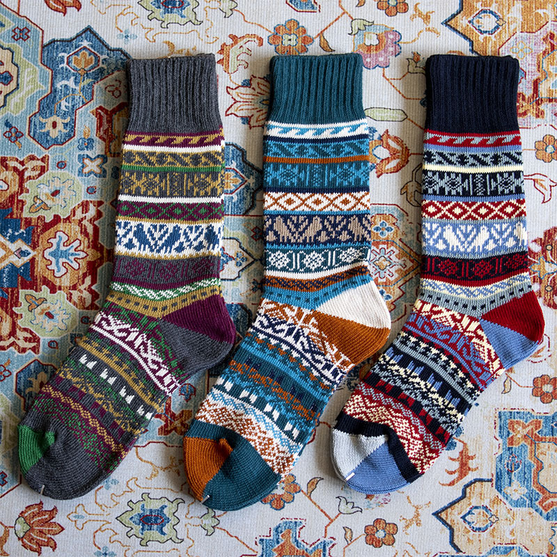 Autumn and Winter Socks for Men, Amekaji Thick-Thread Ethnic Style Retro Yellow Boots, Red Wing Workwear Mid-Calf High-Top Cotton Socks Autumn and Winter Socks for Men, Amekaji Thick-Thread Ethnic Style Retro Yellow Boots, Red Wing Workwear Mid-Calf High-Top Cotton Socks