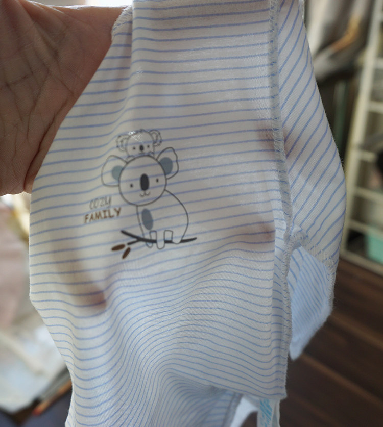 Two summer thin new baby clothes, monk clothes, pure cotton baby tops, summer underwear, 0-3 months old half back clothes