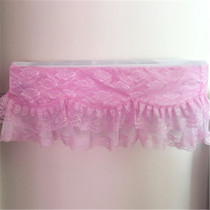 Korean solid color lace pink purple air conditioning cover hang up 1 5p all-inclusive fabric beige dust cover customized