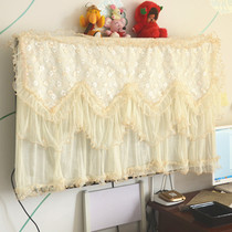 Pettit TV set cover cloth lace TV dust cover high-grade gold silk embroidery TV cover towel