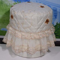 New modern lace fabric haircut stool cover swivel cover dust cover office round stool cover bench set custom