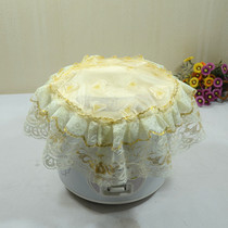 Modern lace fabric rice cooker cover Lingnuo dust cover multi-purpose towel European round water dispenser cover cloth custom-made