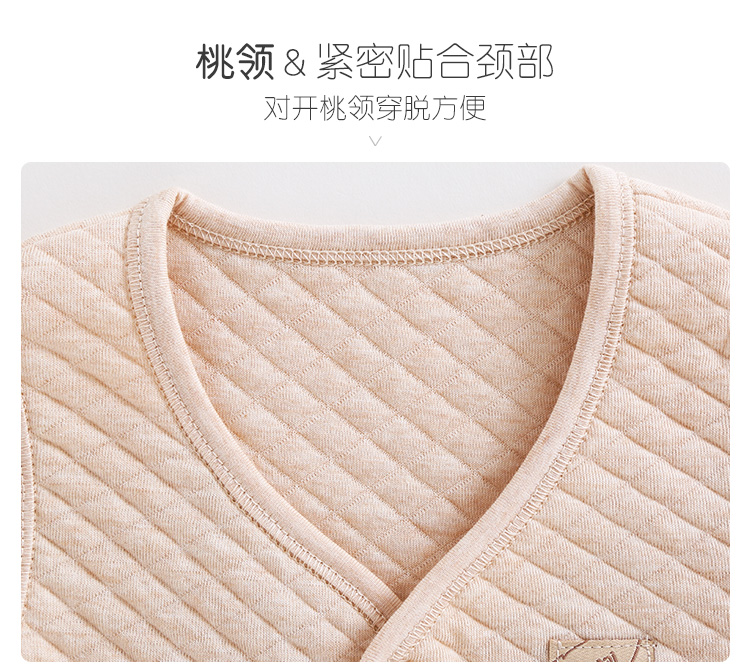 Áo vest bé gái màu cotton áo vest cotton ấm áp mùa xuân và mùa thu mỏng bé vest mùa thu và mùa đông nam nữ giữ ấm cho trẻ em áo gile trẻ em