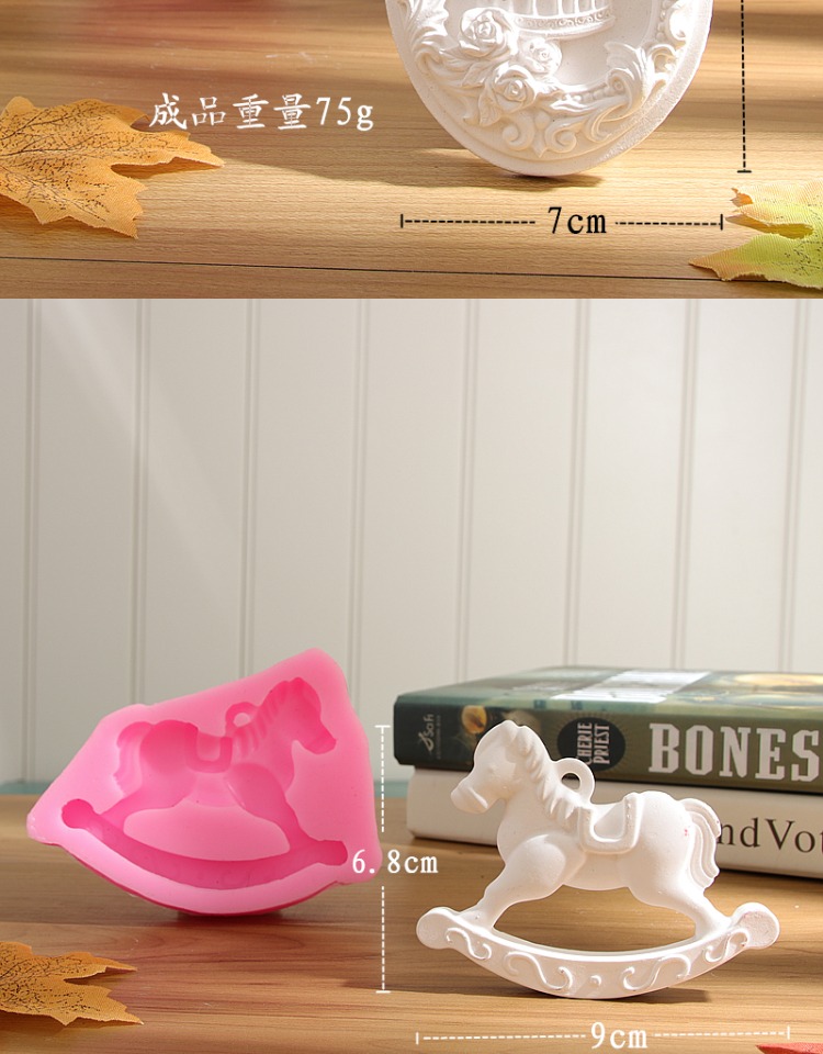 DIY khuếch tán đá thạch cao khuôn thạch cao Hàn Quốc phổ biến bột thạch cao Epoxy phim hoạt hình silicone khuôn quà tặng - Tự làm khuôn nướng khuôn bánh khọt