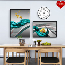 High-size crystal film light extravagant restaurant decoration painting modern sofa background wall hanging painting high-end solid crystal porcelain painting