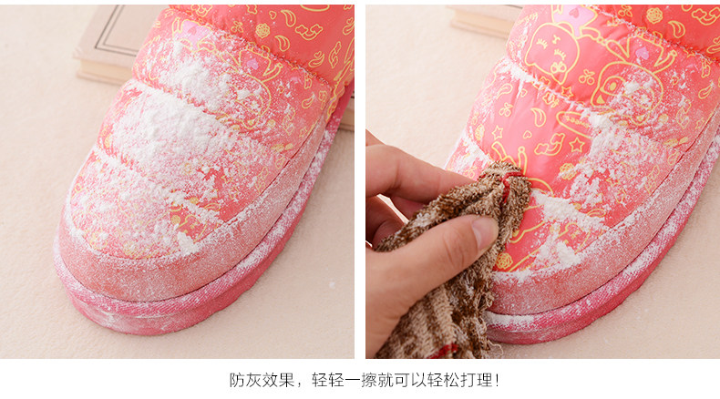 Pantoufles enfants en suède pour hiver - semelle autre - Ref 1005575 Image 15