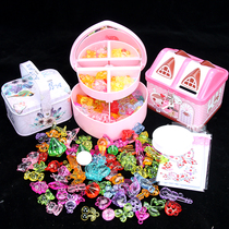 Toy gems childrens crystal colorful diamond puzzle handmade diy beaded princess necklace treasure box children gift