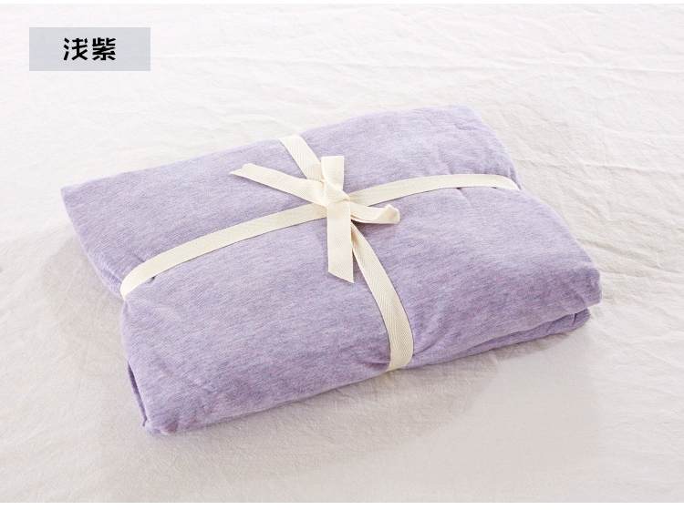 Sims không in giường đơn cotton đơn giường đơn ngày dệt kim màu rắn 150 * 200 giường đôi Ga chun chần Everon