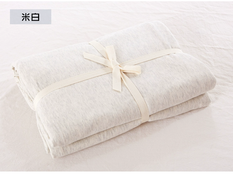 Sims không in giường đơn cotton đơn giường đơn ngày dệt kim màu rắn 150 * 200 giường đôi Ga chun chần Everon