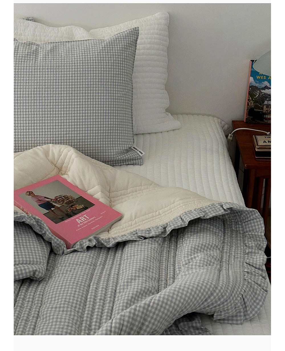 miniheeee корейский оригинал сладкое модальное клетчатое летнее одеяло для кондиционера весна-осень