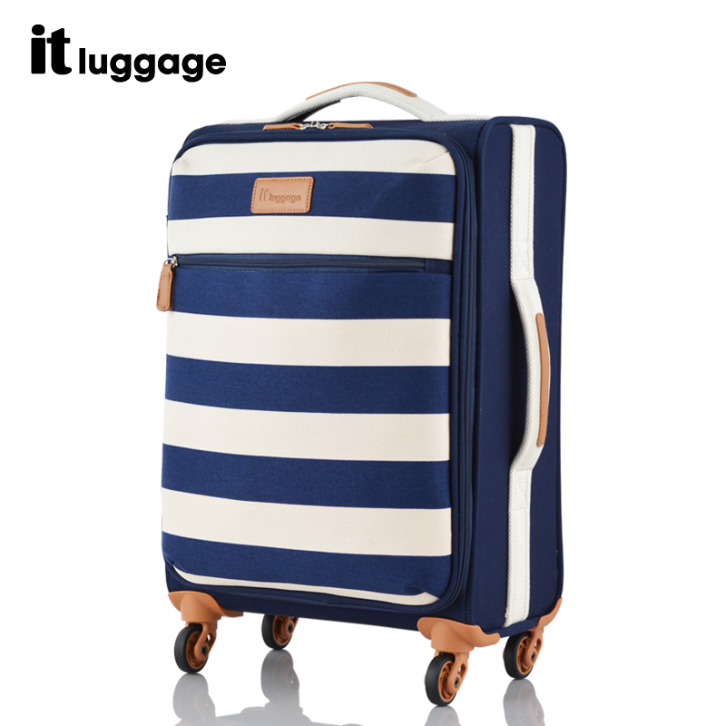 it striped luggage