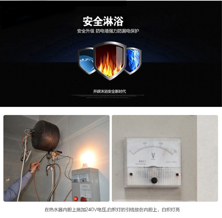 máy nước nóng lạnh dùng de tắm Chính hãng Zhanbang Square 30L Máy nước nóng điện Lưu trữ nước Bồn tắm treo tường trên sàn nhà bếp giá bình nóng lạnh rossi