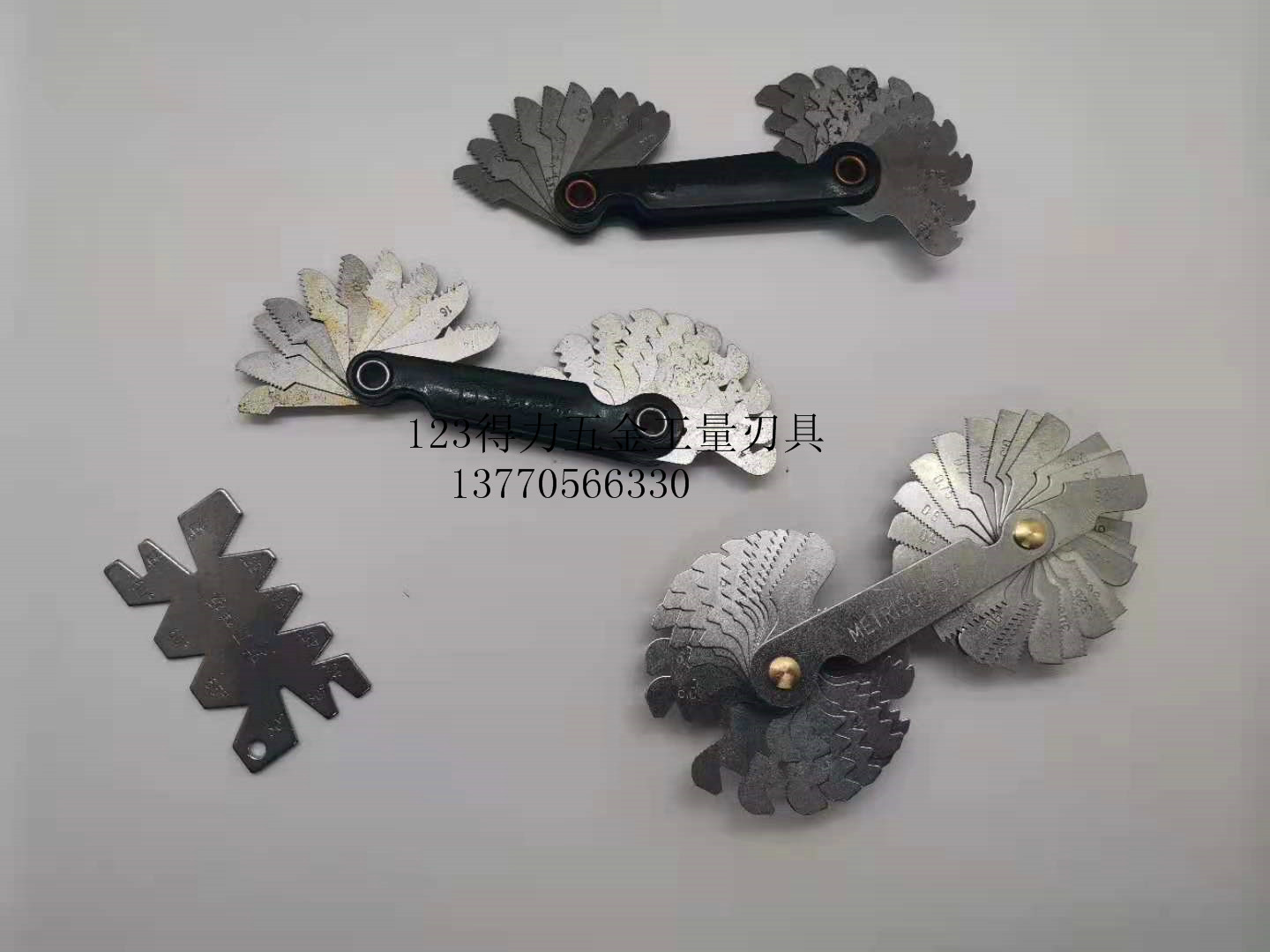 Thread sample gauge Pitch gauge 55 degrees or 60 degrees Thread model Tooth gauge tooth pitch Tool setting angle model