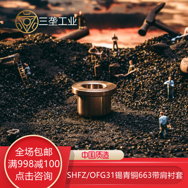 SHFZ true tin bronze 663 shoulder type without oil bush abrasion resistant OFG31-d13 15 16 inner 19 19 21 22 22