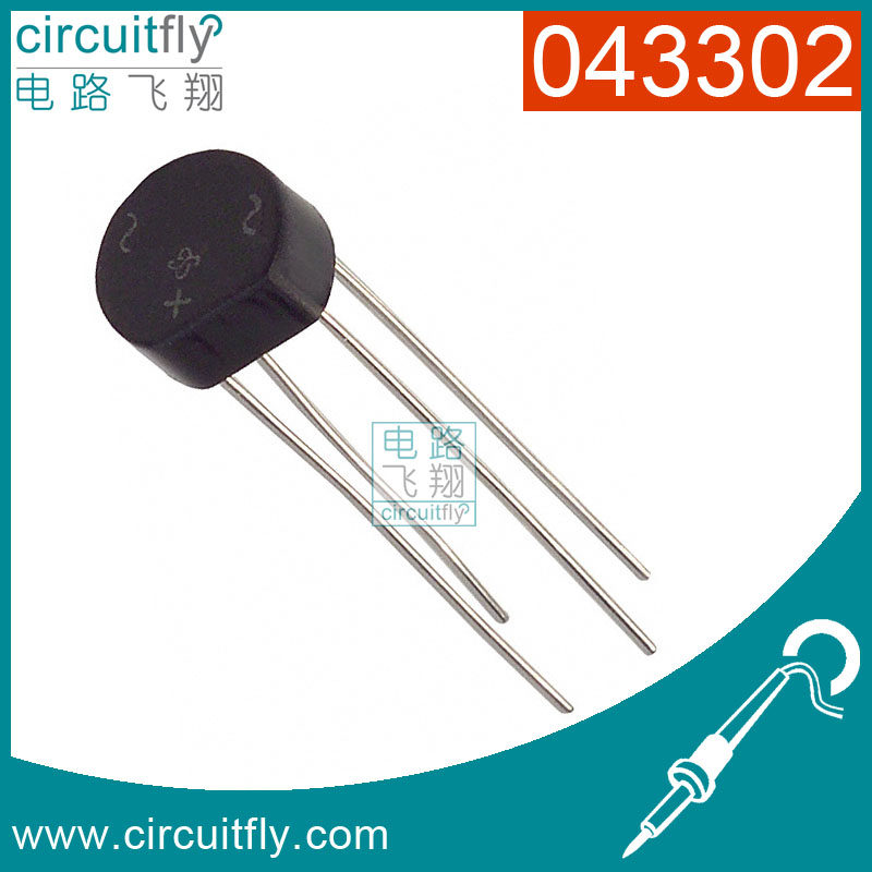 043302 BRIDGE 2W10 ROUND BRIDGE 2A 1000V