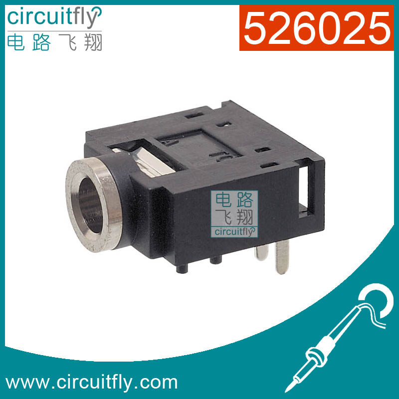 526025-3 5 Stereo Audio Jack 3 5 Dual Channel Jack Headphone Jack Audio Jack