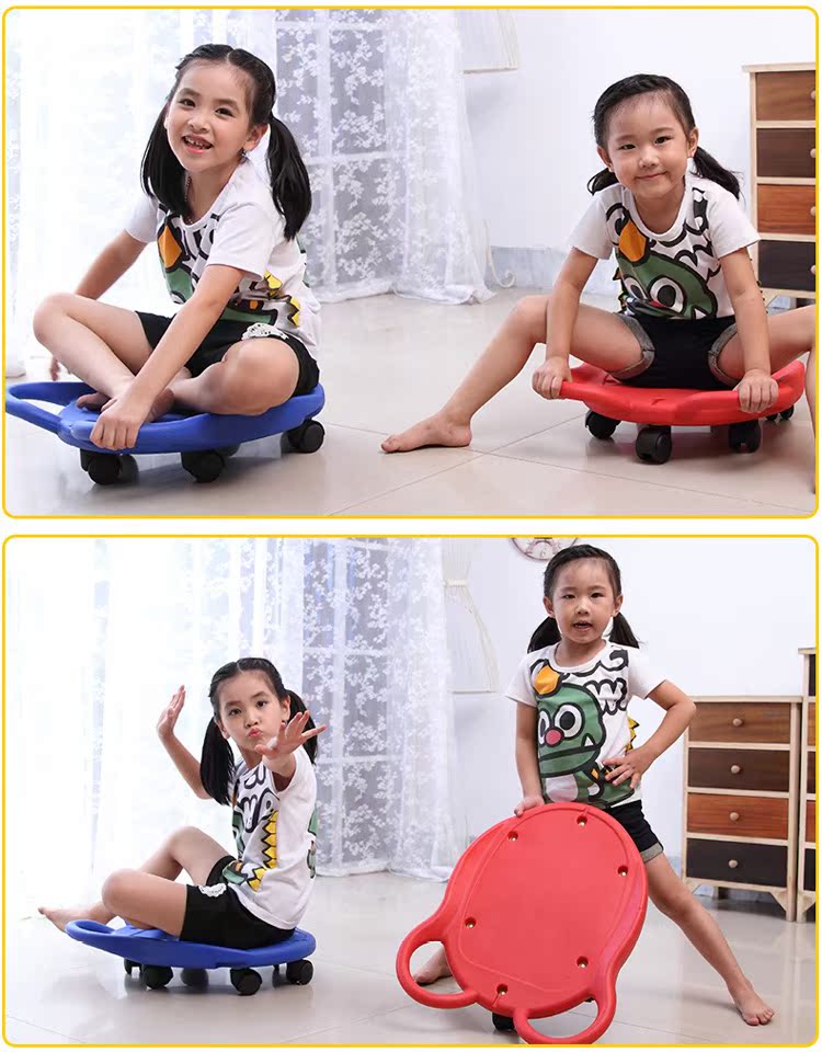 xe dien can bang Thiết bị đào tạo ý thức mẫu giáo trẻ cân bằng tập thể dục bốn bánh xe tay ga giáo dục sớm giáo dục phục hồi chức năng dạy đồ chơi - Smart Scooter xe chòi chân thăng bằng cho bé
